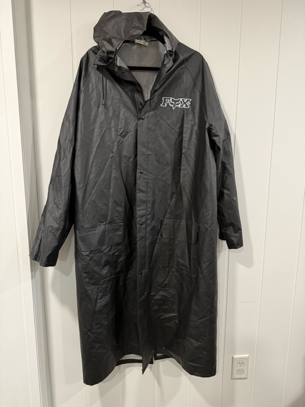 Fox Racing Long Raincoat Jacket Water Resistant